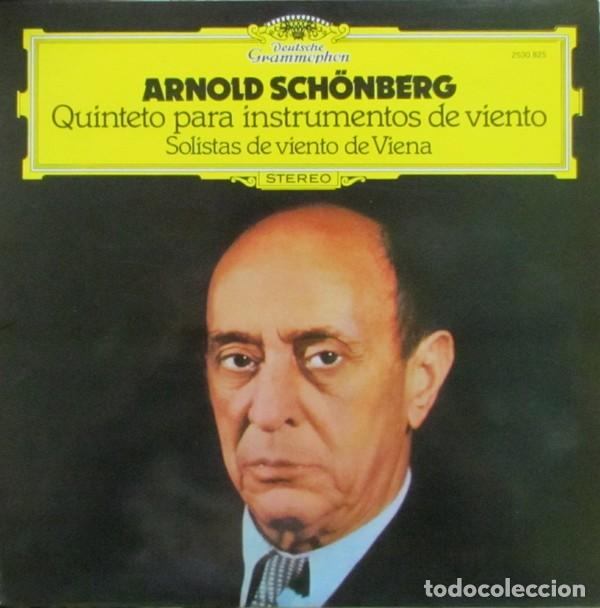 Discos de vinil: Arnold SCH&Ouml;ENBERG : Quinteto para instrumentos de viento Op.26. (Lp. Deutsche Grammophon, 1977)