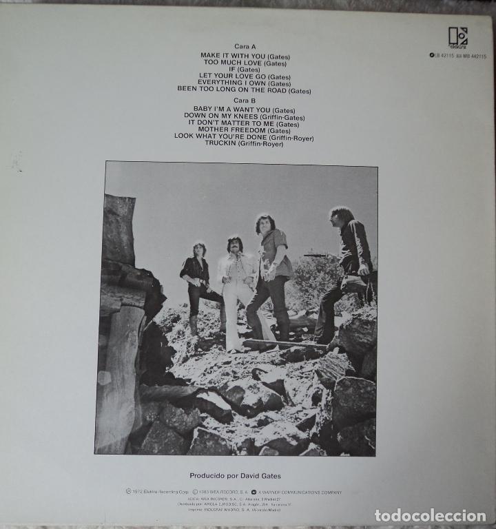 Discos de vinilo: Bread - Lo mejor - Edici&oacute;n de 1983 de Espa&ntilde;a - Foto 2