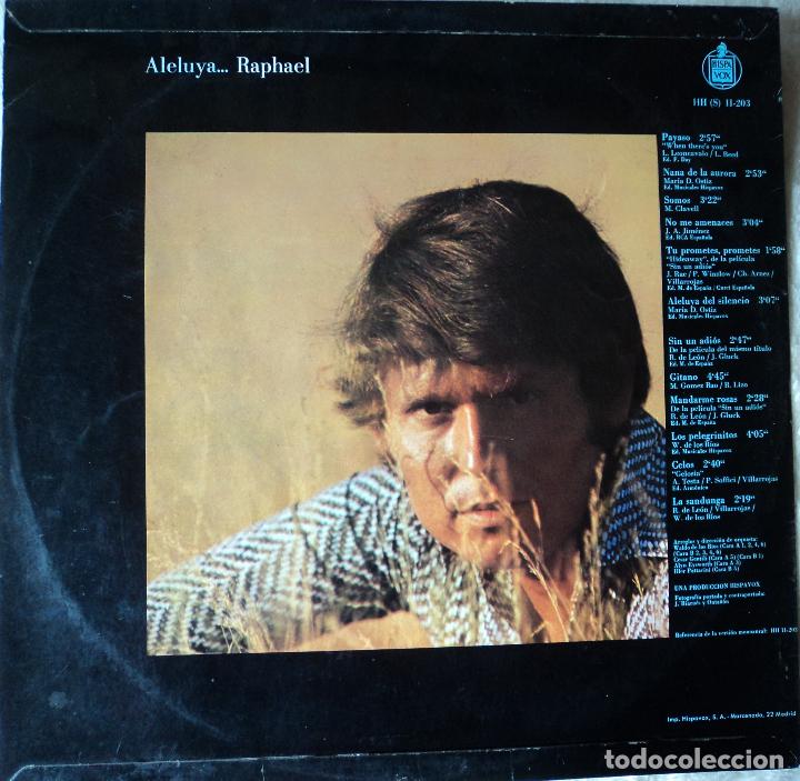 Discos de vinilo: Raphael - Aleluya... - Edici&oacute;n de 1970 de Espa&ntilde;a - Foto 2