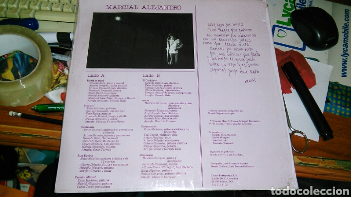 Discos de vinilo: Marcial Alejandro lp mexico.precintado - Foto 2