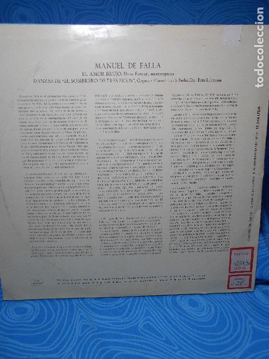 Discos de vinilo: LP VINILO MANUEL DE FALLA DOUTCHE GRAMMOPHON 1944LPEM - Foto 5