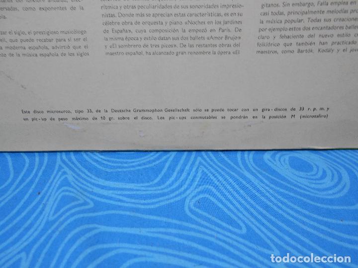Discos de vinilo: LP VINILO MANUEL DE FALLA DOUTCHE GRAMMOPHON 1944LPEM - Foto 7