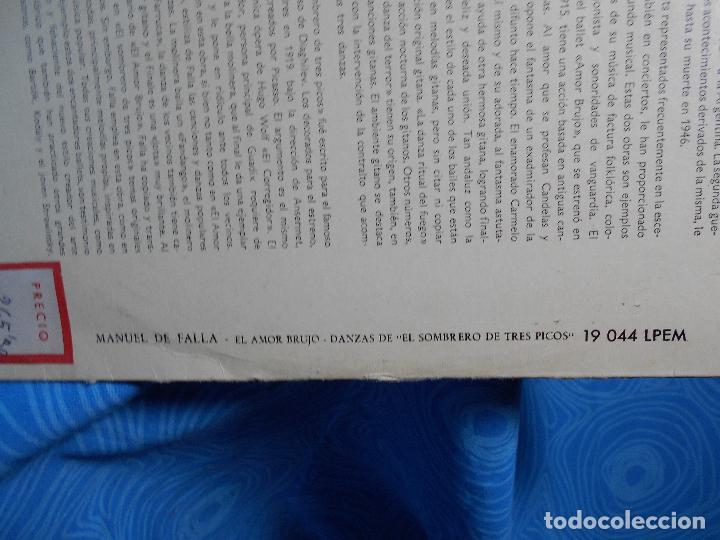 Discos de vinilo: LP VINILO MANUEL DE FALLA DOUTCHE GRAMMOPHON 1944LPEM - Foto 8