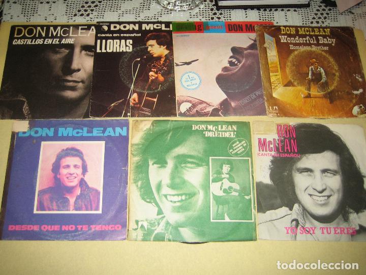 Discos de vinilo: DON McLEAN - LOTE DE 7 SINGLES - Foto 1