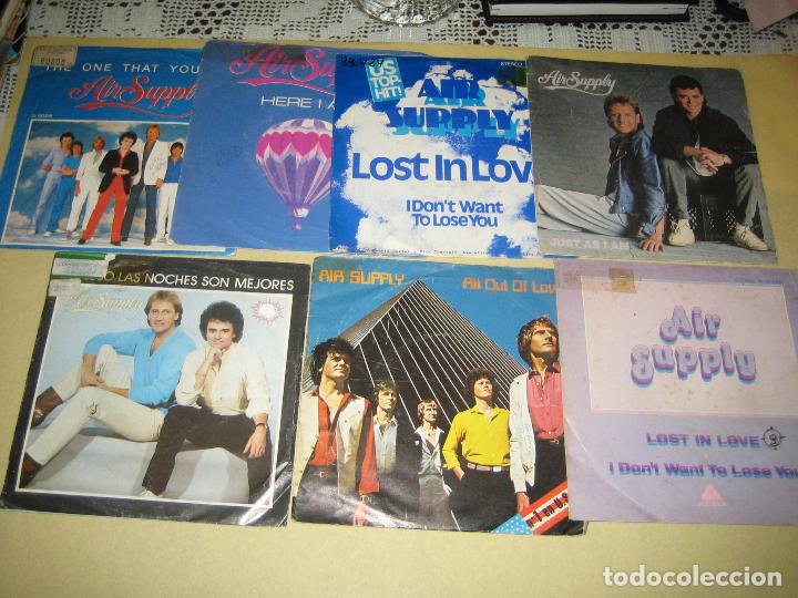 Discos de vinilo: AIR SUPPLY - LOTE DE 7 SINGLES - Foto 1