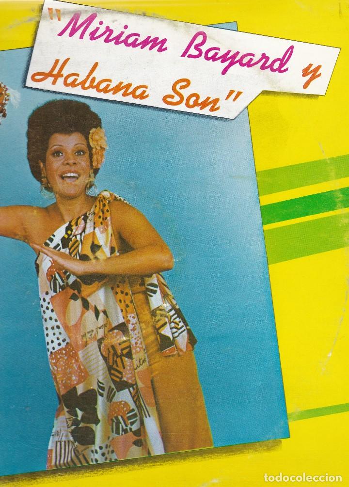 Disques de vinyle: lp m&iacute;riam bayard y grup habana son. (probado y en buen estado)
