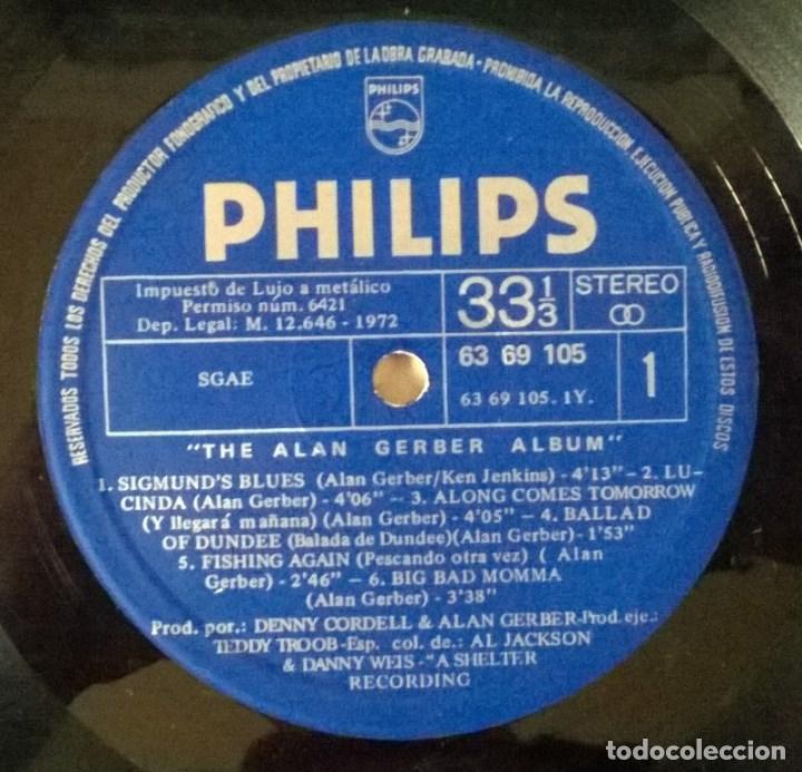 Discos de vinilo: Alan Gerber. Album. Philips. Spain 1972 LP - Foto 3