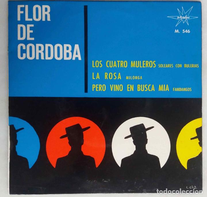Discos de vinilo: FLOR DE CORGOBA. LOS CUATRO MULEROS. EP - Foto 1