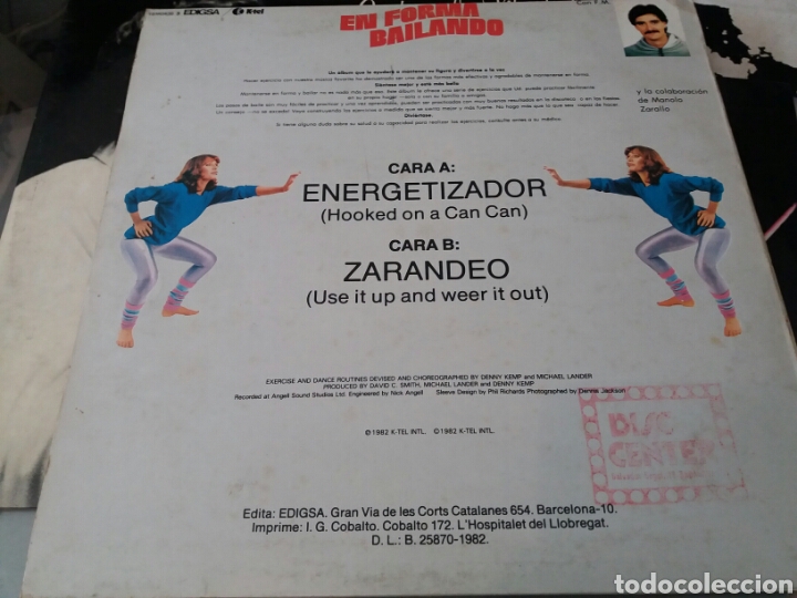 Discos de vinilo: EN FORMA BAILANDO, MAXISINGLE 1982. EDIGSA. - Foto 2
