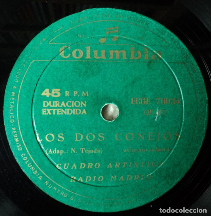 Discos de vinilo: Los dos conejos / La lechera - Edici&oacute;n de Espa&ntilde;a - Foto 3