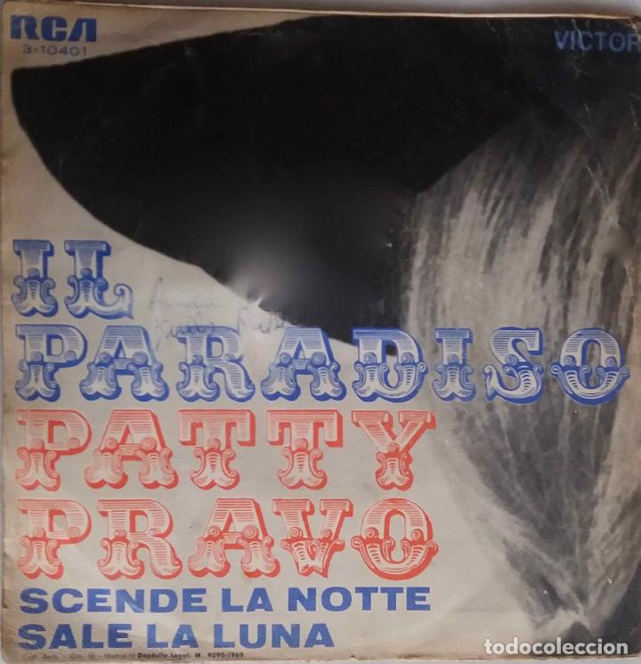 Discos de vinilo: PATTY PRAVO, IL PARADISO. SINGLE ESPA&Ntilde;A - Foto 2