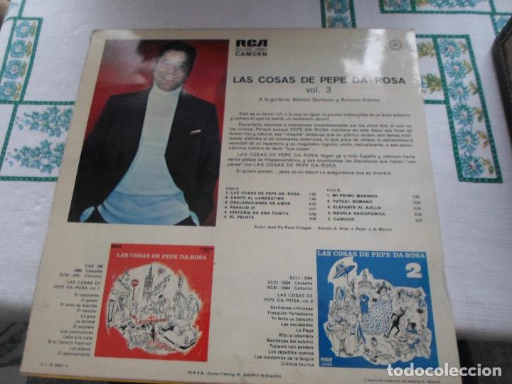 Discos de vinilo: LAS COSAS DE PEPE DA-ROSA VOL.3 - Foto 3