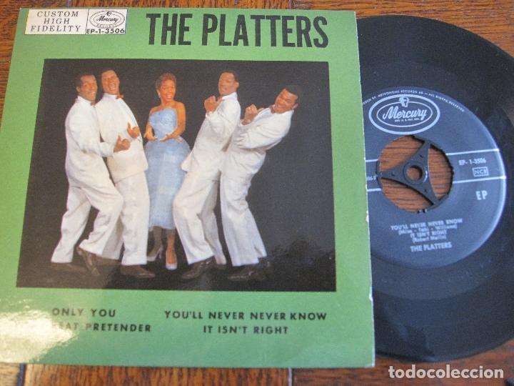 Discos de vinilo: THE PLATTERS `Only You&acute; EP - Foto 1