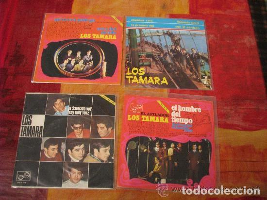 LOTE 3 SINGLE + 1 EP 45 RPM / LOS TAMARA /// EDITADO POR ZAFIRO (Música - Discos de Vinilo - EPs - Grupos Españoles 50 y 60)
