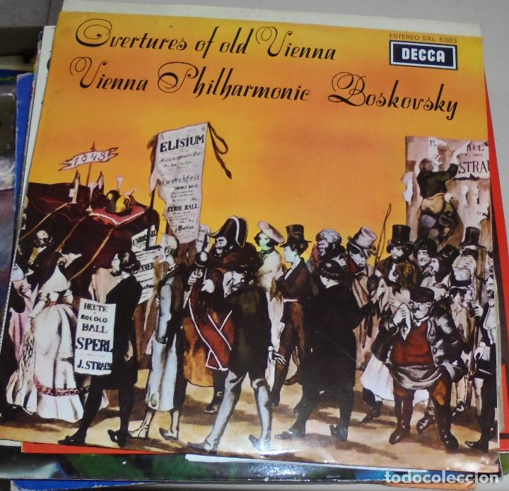 Disques de vinyle: LP. OVERTURES OF OLD VIENNA. VIENNA PHILHARMONIC BOSKOVSKY. DECCA