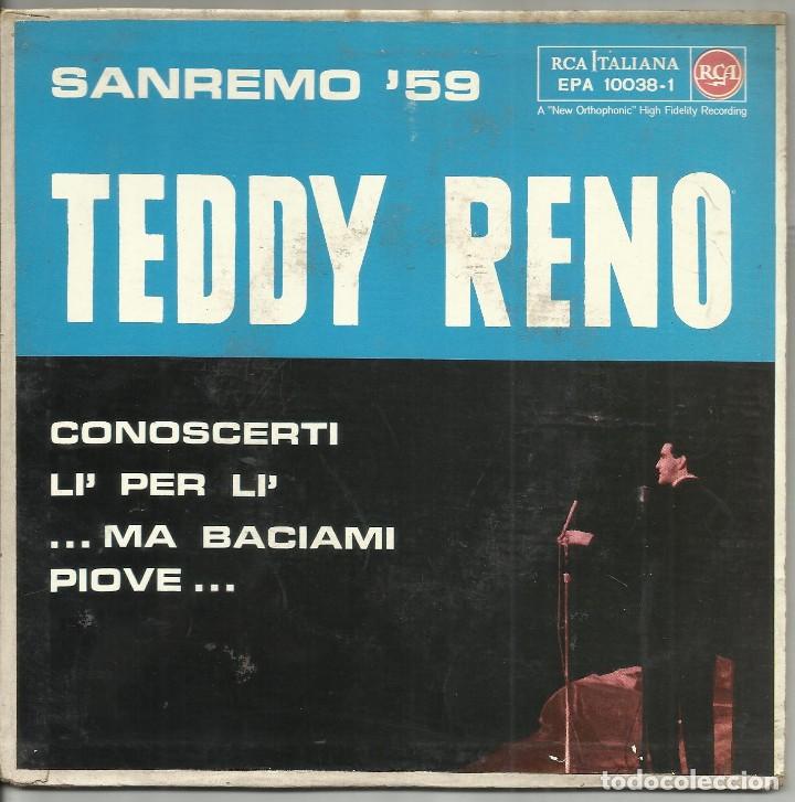 Disques de vinyle: teddy reno-solo carpeta-ep san remo 59. conoscerti +3.italia.solo carpeta en muy buen estado