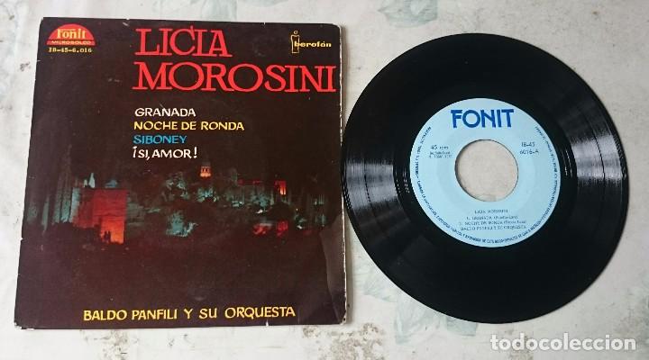 Discos de vinilo: Licia Morosini: Granada + 3 (Fonit- Iberofon 1960) - Foto 1