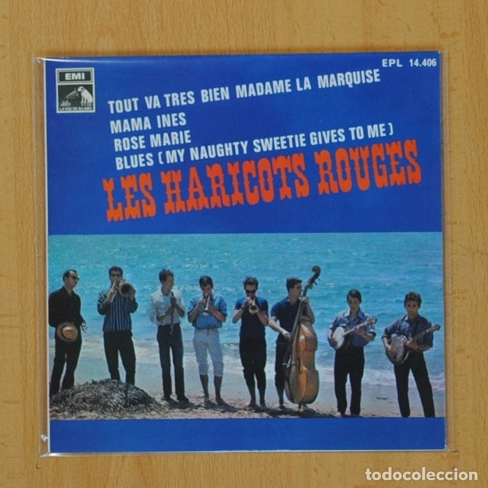 Disques de vinyle: LES HARICOTS ROUGES - TOUT VA TRES BIEN MADAME LA MARQUISE + 3 - EP