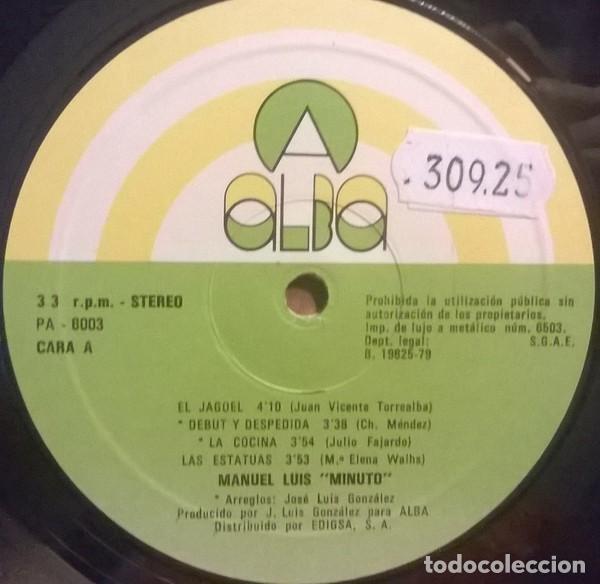 Discos de vinilo: Manuel Luis Minuto, El Bernegal, Alba-A-6003 - Foto 4