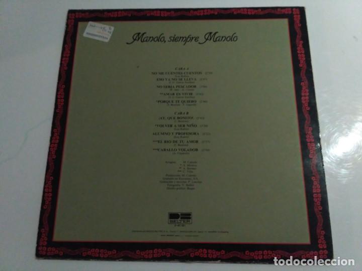 Discos de vinilo: Manolo, siempre manolo - Foto 2