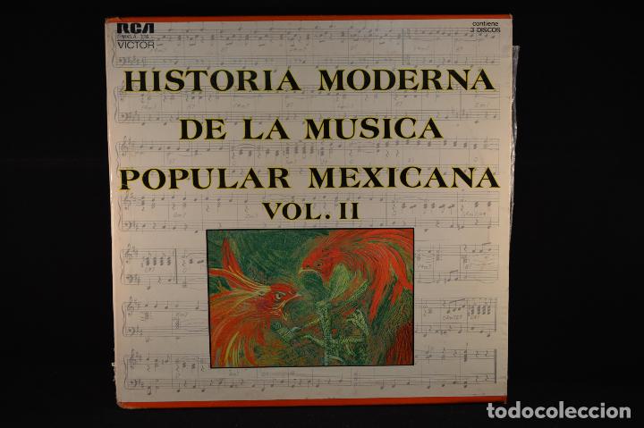 Disques de vinyle: HISTORIA MODERNA DE LA MUSICA POPULAR MEXICANA - VOL. II - 2 LP