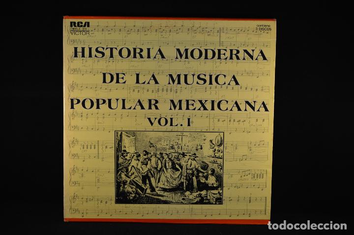 Disques de vinyle: HISTORIA MODERNA DE LA MUSICA POPULAR MEXICANA - VOL. I - 2 LP
