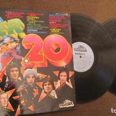 Discos de vinilo: POLY STAR: 2 LP LOS SUPER 20.VERSIONES ORIGINALES.1.976........FUNCIONANDO. Lote 79483585