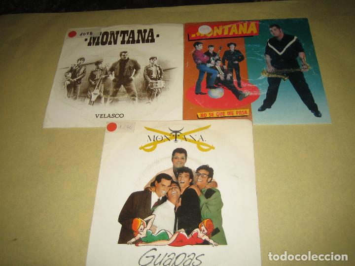 Discos de vinilo: MONTANA - LOTE DE TRES SINGLES - Foto 1