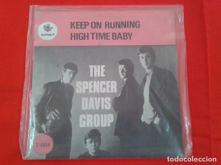 Discos de vinilo: The Spencer Davis Group &lrm;&ndash; Keep On Running / High Time Baby - Foto 3