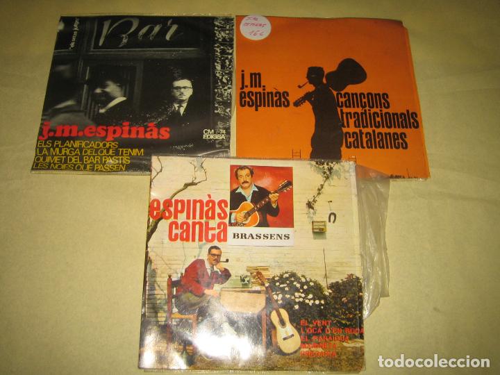 Discos de vinilo: J.M. ESPINAS - LOTE DE TRES SINGLES - Foto 1