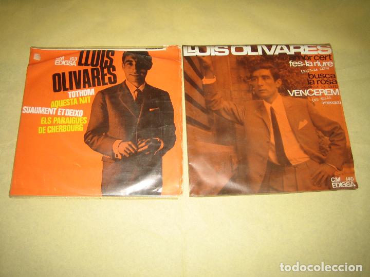 Discos de vinilo: LLUIS OLIVARES - LOTE DE DOS SINGLES - Foto 1