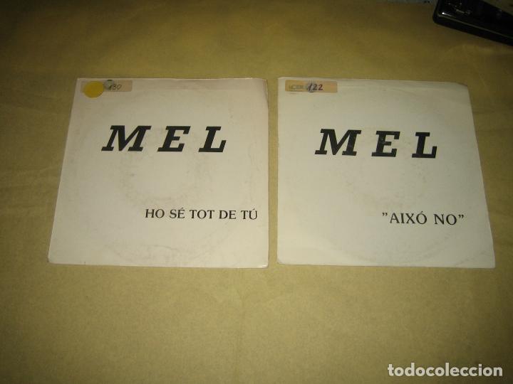 Discos de vinilo: MEL - LOTE DE DOS SINGLES - Foto 1
