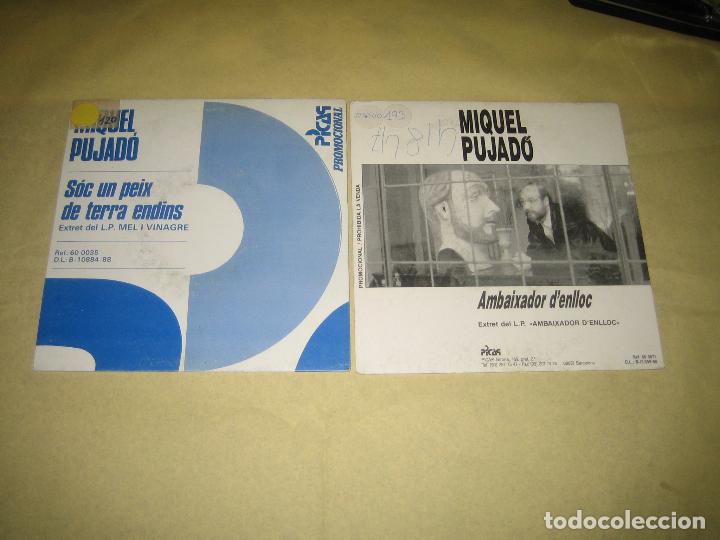 Discos de vinilo: MIQUEL PUJADO - LOTE DE DOS SINGLES - Foto 1