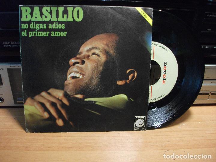 Discos de vinilo: BASILIO NO DIGAS ADIOS  SINGLE SPAIN 1970 PDELUXE - Foto 1
