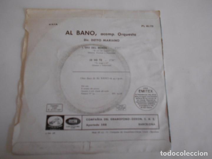 Discos de vinilo: AL BANO-SINGLE LORO DEL MONDO-1967 - Foto 2