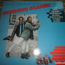 Discos de vinilo: RUNNING SCARED B.S.O. LP - ORIGINAL INGLES - MCA RECORDS 1986 - MUY BUEN ESTADO -. Lote 79813369