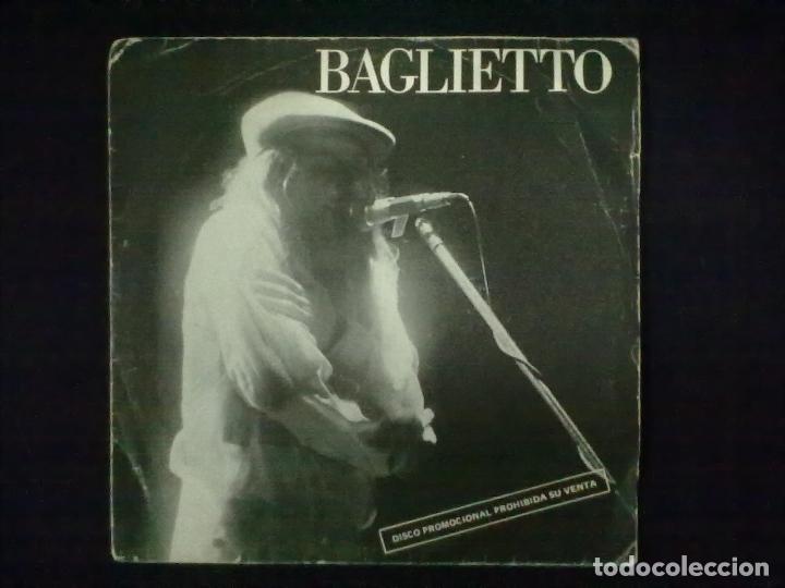 Disques de vinyle: BAGLIETTO LA MUSICA ME AYUDA + MIRTA, DE REGRESO PROMOCIONAL