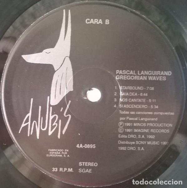 Discos de vinilo: Pascal Languirand, Gregorian Waves, Anubis-4A-0895 - Foto 4