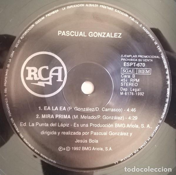 Discos de vinilo: Pascual Gonzalez, Ea La Ea, RCA-ESPT 670 - Foto 3