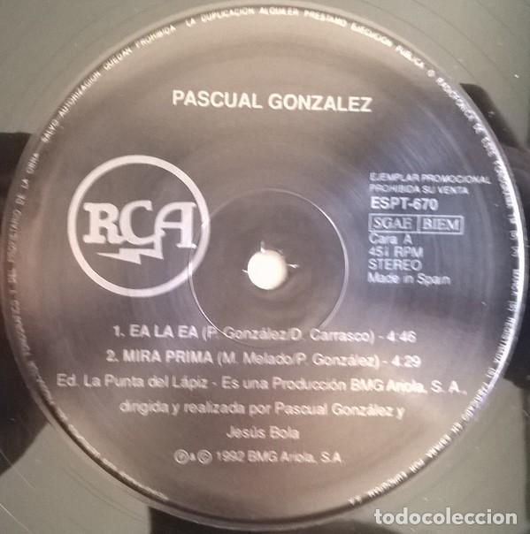 Discos de vinilo: Pascual Gonzalez, Ea La Ea, RCA-ESPT 670 - Foto 4