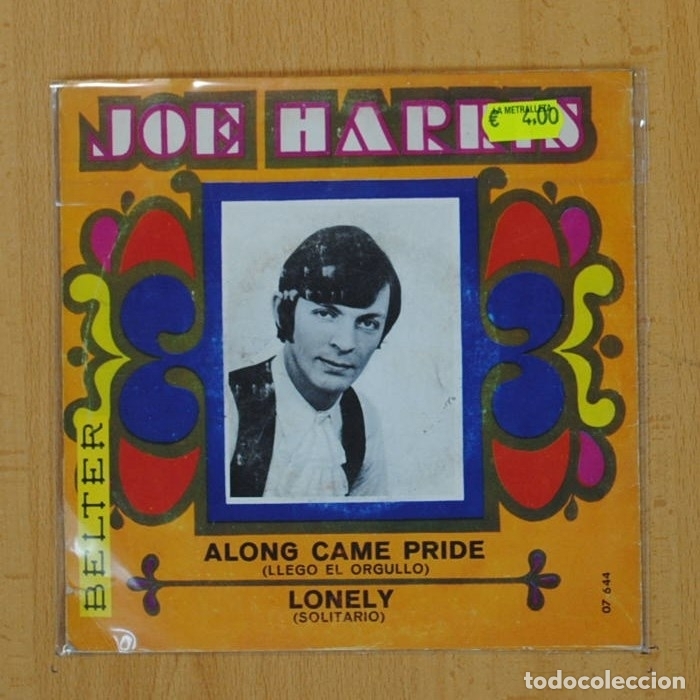 Discos de vinilo: JOE HARRIS - ALONG CAME PRIDE / LONELY - SINGLE - Foto 2