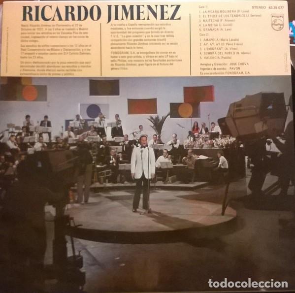 Discos de vinilo: Ricardo Jimenez, Ricardo Jimenez , Philips-63 28 077 - Foto 2