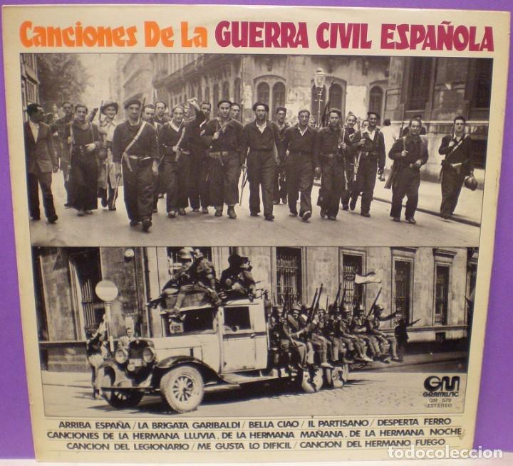 Discos de vinilo: Canciones de la Guerra Civil Espa&ntilde;ola - LP de 1977