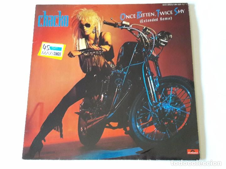 Discos de vinilo: Chacko - Once Bitten, Twice Shy - 1986 - Foto 1
