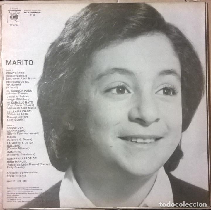 Discos de vinilo: Marito. Marito, CBS-S 65911 - Foto 2