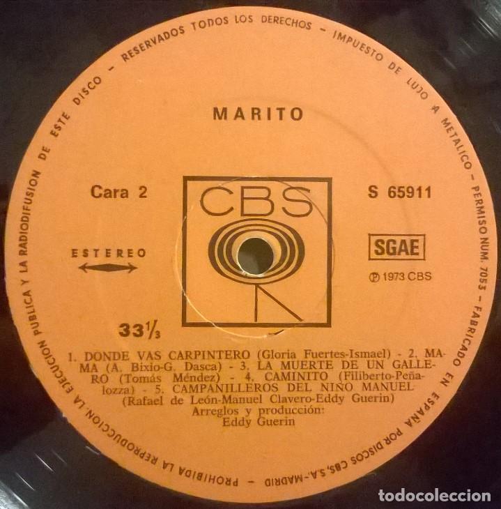 Discos de vinilo: Marito. Marito, CBS-S 65911 - Foto 3