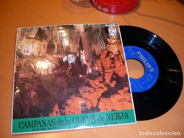 Discos de vinilo: CAMPANAS DE LA CUEVA DE NERJA: Single de vinilo - Foto 1
