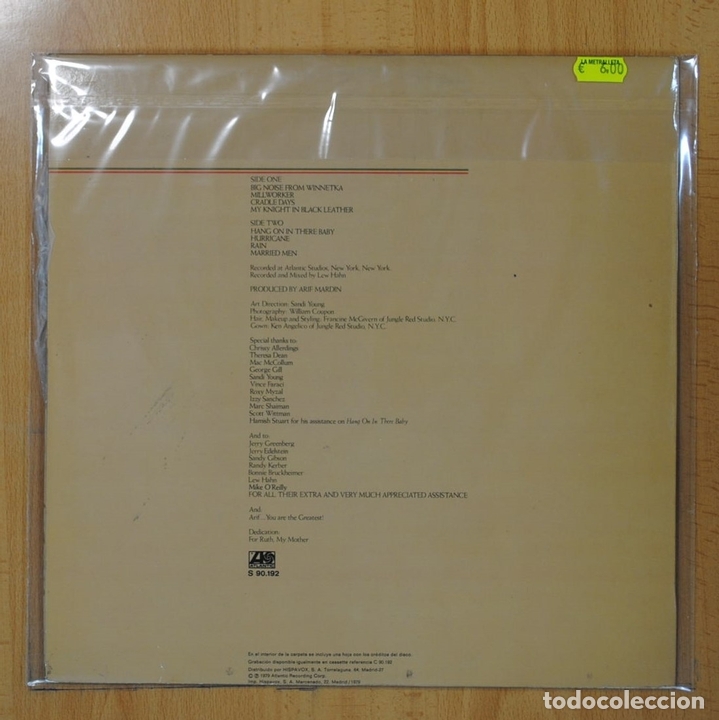 Discos de vinilo: BETTE MIDLER - THIGHS AND WHISPERS - LP - Foto 2