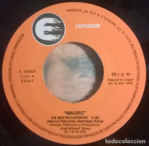 Discos de vinilo: Mauro, En Mis Recuerdos, Explosi&oacute;n-E-34565 - Foto 3