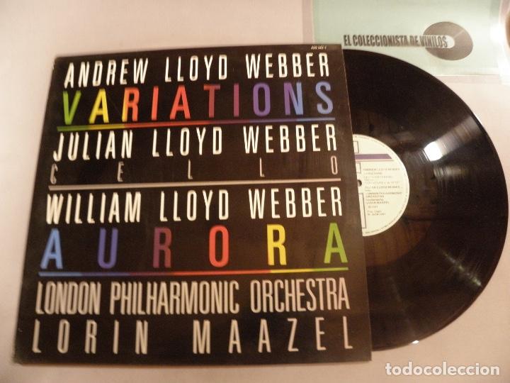 Discos de vinilo: Lloyd Webber, Lorin Maazel &lrm;&ndash; Variations / Aurora 1987 ED.SPAIN - Foto 1
